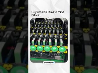 He Turned His Tesla Into a Crypto Mining Rig! ⚡🚗 #Bitcoin