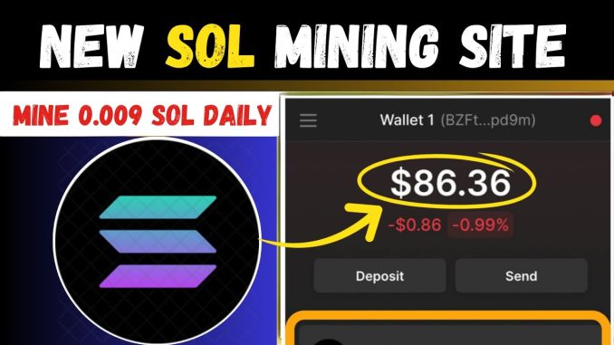 New SOL Mining Website  🤑 | Crypto Cloud Mining | Crypto Mining Platform | Crypto