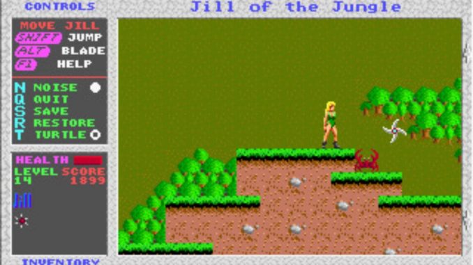A screenshot of Jill of the Jungle