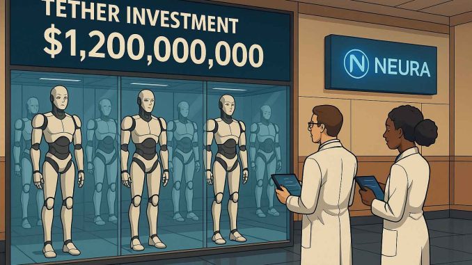 Tether Plans $1.2 Billion Bet on Neura’s Humanoid Robots