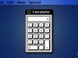 The Mac OS 1.0 calculator design.