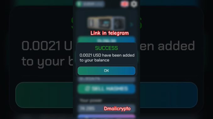 Free Crypto Mining #shorts #telegram #money #cryptocurrency #trending #viral #bot #mining #ai #news