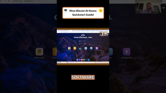 Mine Bitcoin At Home: Quickstart Guide!