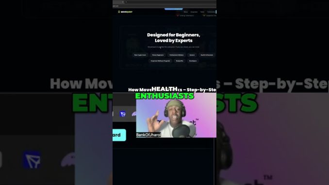 MoveQuest: Mine Crypto By Moving - For Everyone! #shorts