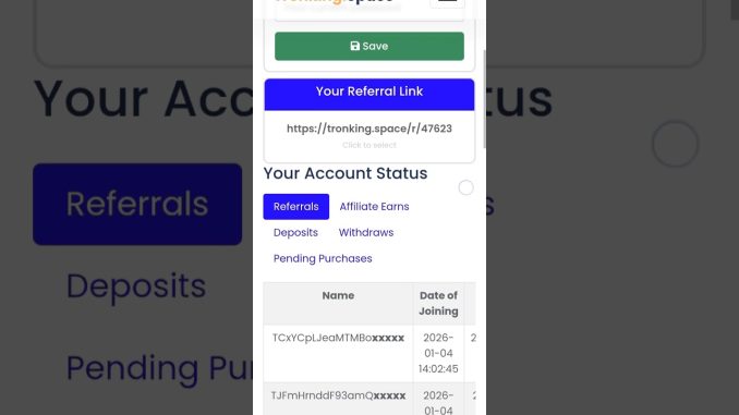 TRX Mining Tutorial 2026 – Earn Free TRON (TRX) + Instant Withdrawals! #trxmining #trx #shorts
