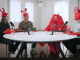 Y Combinator crew dressed like crabs
