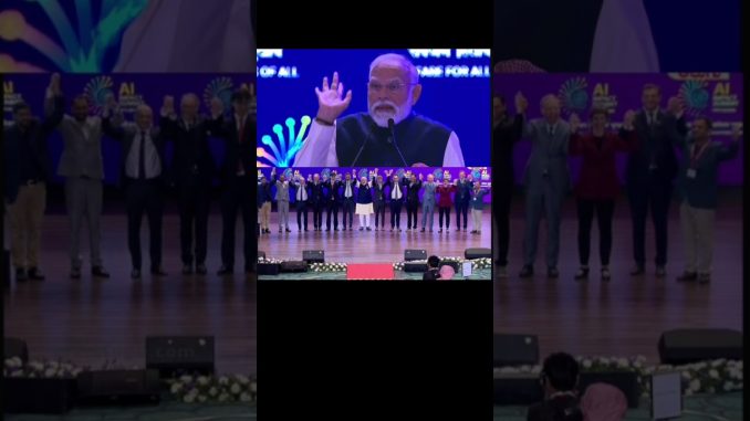 INDIA AI IMPACT SUMMIT PM SPEECH || #news #shorts#shortvideo