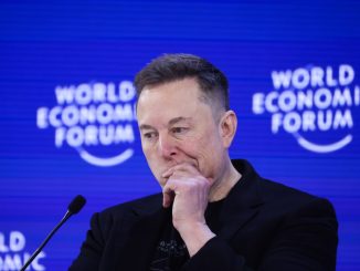 Elon Musk, chief executive officer of Tesla Inc., during the World Economic Forum (WEF) in Davos, Switzerland, on Thursday, Jan. 22, 2026.