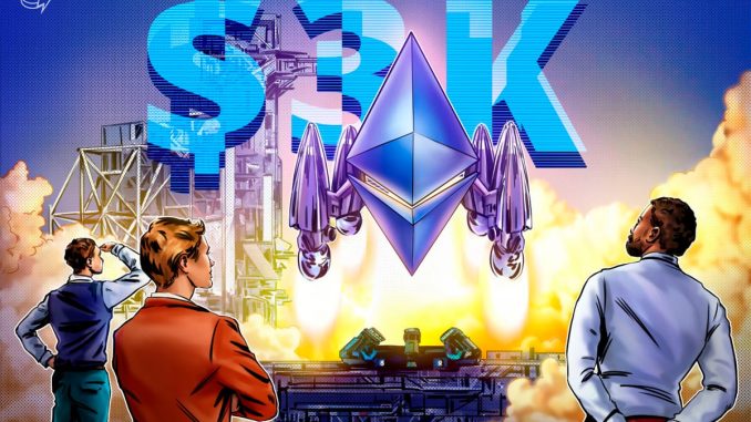 Ether Profitability Metric Flips Bullish as ETH Price Targets $3K