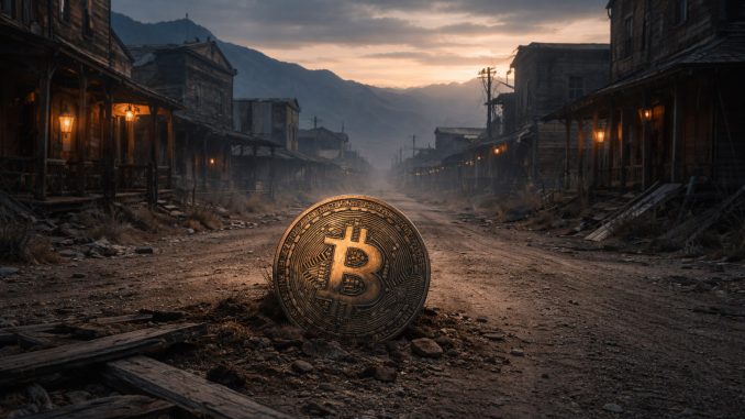 The Bitcoin network is currently a ghost town as price is being controlled elsewhere