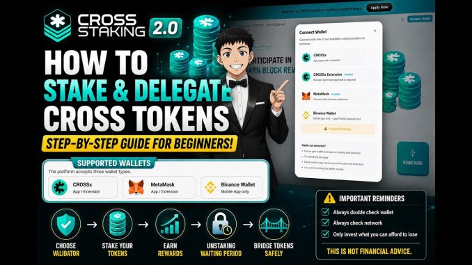 Cross Mainnet 2.0 Staking Guide | Easy Step-by-Step Tutorial for Beginners