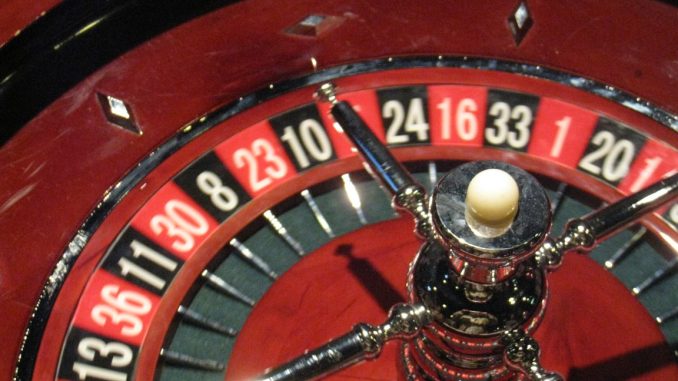 Roulette wheel.