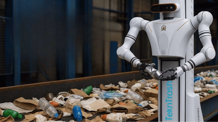 UK recycling firm deploys Chinese-built humanoid robot as waste sorting sector faces 40% annual staff turnover and 8x fatality rate