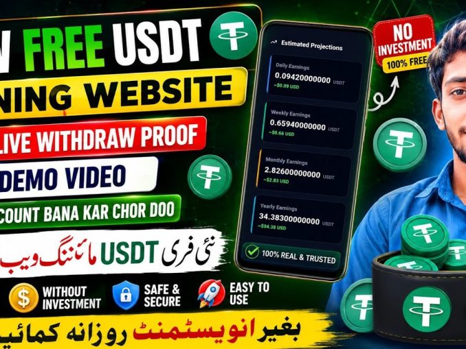 Omnihash 🤑 Usdt Mining Website Live 🔴  Withdraw Proof 🎉 | How to Earn Usdt Live Demo Video 💲#earn