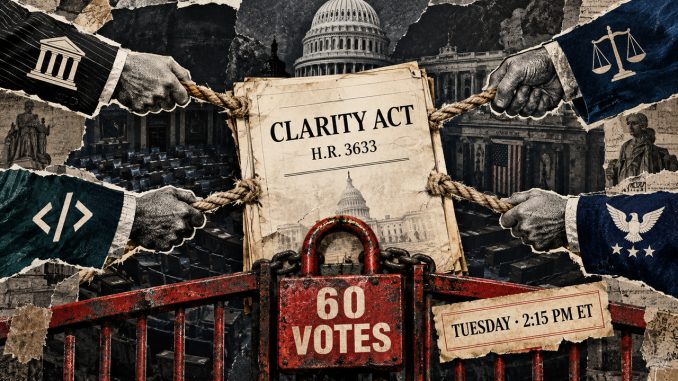 CLARITY Act faces revolt hours before make-or-break Senate vote