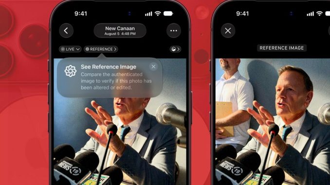 Can Apple Reference Image Make You Trust Photos Again