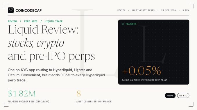 Crypto, Stock & Pre-IPO Perps