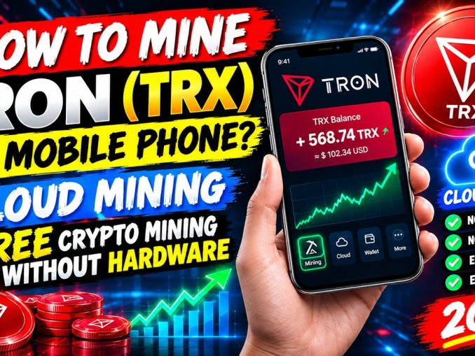 How to Mine TRON (TRX) on Mobile Phone? Cloud Mining - Free Crypto Mining without Hardware 2026 ...