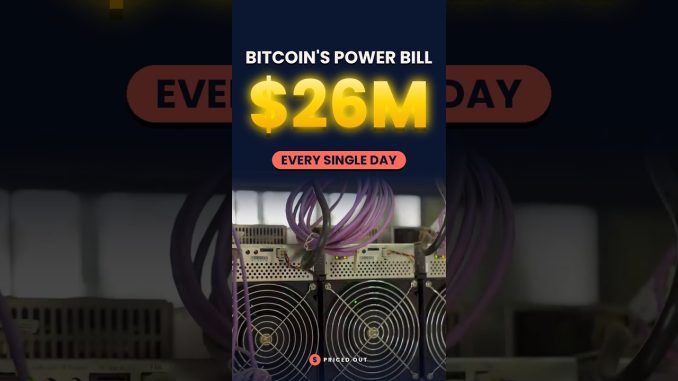 It Takes 1 Million kWh to Make a Single Bitcoin