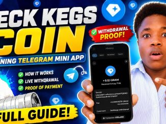 JECK KEGS COIN Telegram Mining App Tutorial + Withdrawal Proof | How to Mine & Withdraw
