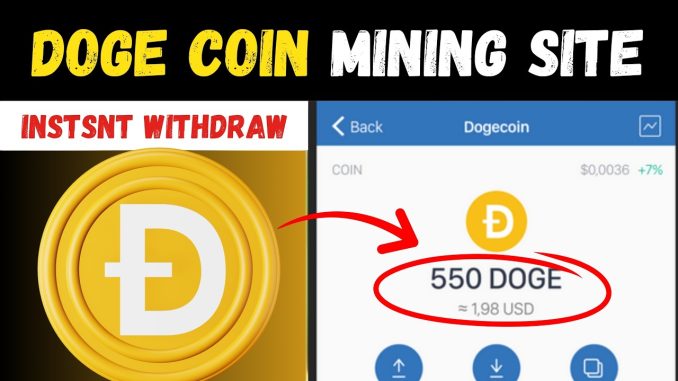 New DogeCoin Mining Website 2026 🤑 | Crypto Cloud Mining | Crypto Mining Platform || Crypto