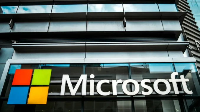 The Microsoft store is pictured in Manhattan.